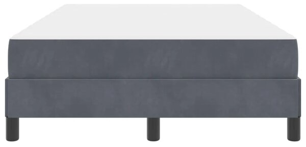 Box spring krevet Tamno siva 120 x 200 cm tkanina - Tamno siva 120 x 200 cm