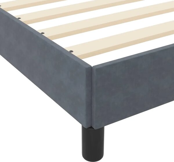 Box spring krevet Tamno siva 120 x 200 cm tkanina - Tamno siva 120 x 200 cm