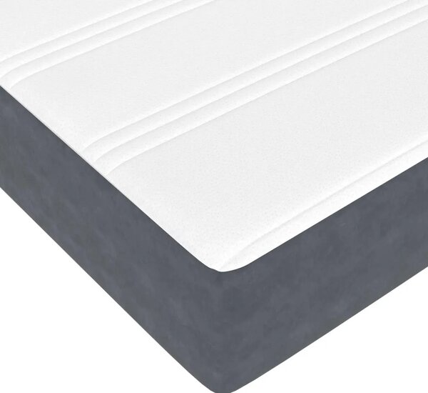 Box spring krevet Tamno siva 120 x 200 cm tkanina - Tamno siva 120 x 200 cm
