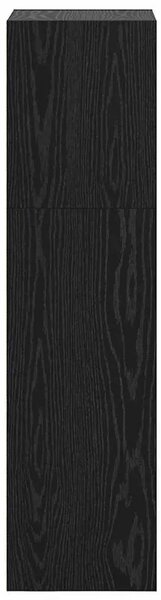 Polica 3 razina 40 x 30 x 114 cm Konstruirano drvo Crni hrast - Crni hrast 114 cm 40 cm