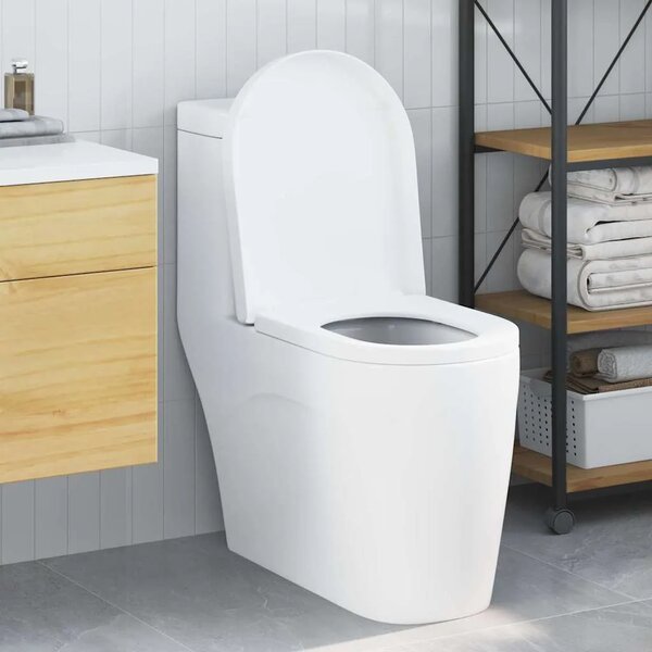 WC daska Podesivo Bijelo 48 x 36 5 x 4 5 cm Polipropilen - Bijelo