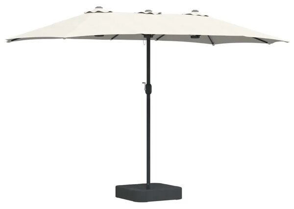 Vrtni suncobran Pijesak i antracit 385 x 209 x 244 cm Poliester - Pijesak