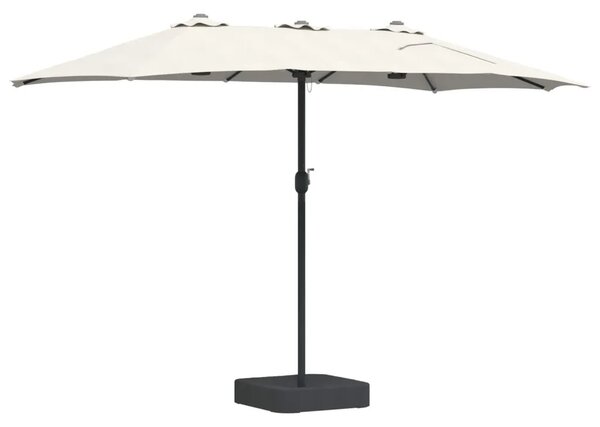 Vrtni suncobran Pijesak i antracit 385 x 209 x 244 cm Poliester - Pijesak