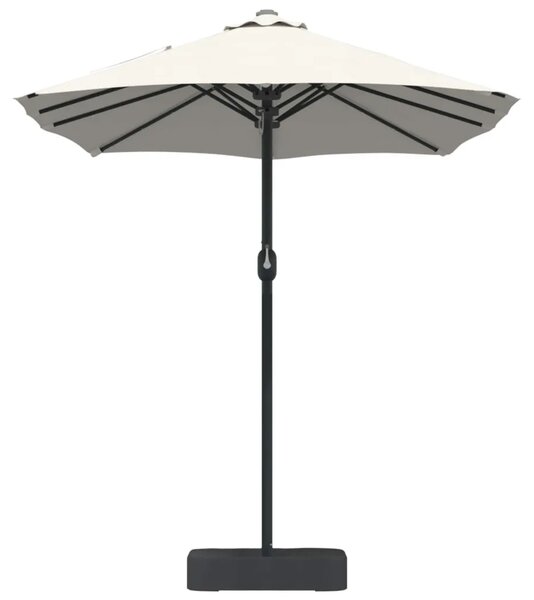 Vrtni suncobran Pijesak i antracit 385 x 209 x 244 cm Poliester - Pijesak