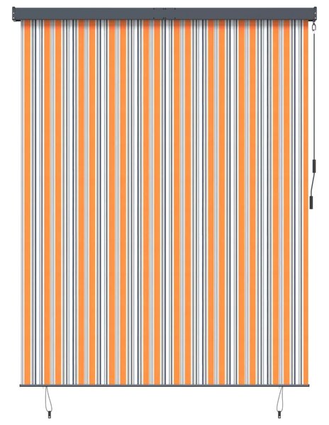 Rolo zavjesa Žuta i plava 220 x 250 cm Tkanina i aluminij - Žuta i plava 220 x 250 cm