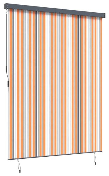 Rolo zavjesa Žuta i plava 220 x 250 cm Tkanina i aluminij - Žuta i plava 220 x 250 cm