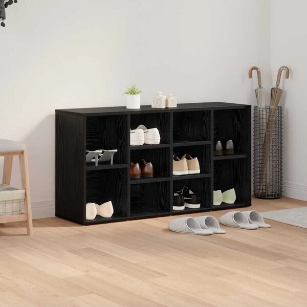 Klupa za cipele 103 x 30 x 54 5 cm Konstruirano drvo Crni hrast - Crni hrast