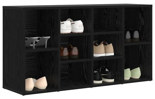 Klupa za cipele 103 x 30 x 54 5 cm Konstruirano drvo Crni hrast - Crni hrast