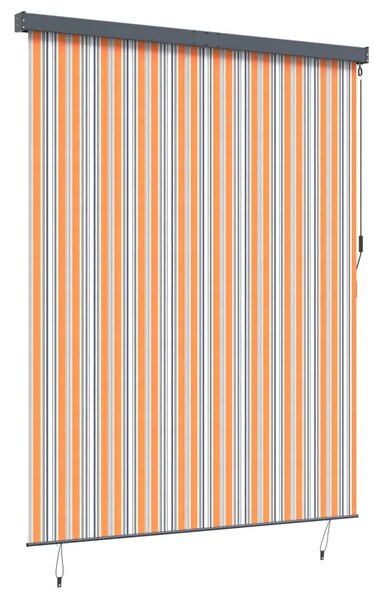 Rolo zavjesa Žuta i plava 220 x 250 cm Tkanina i aluminij - Žuta i plava 220 x 250 cm