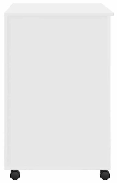Stol s kotačićima Bijelo Konstruirano drvo 91 x 50 x 77 cm - Bijelo