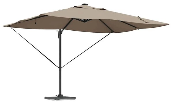 Suncobran 352 x 251 x 265 cm Poliester i aluminij Sivo-smeđa - Sivo-smeđa