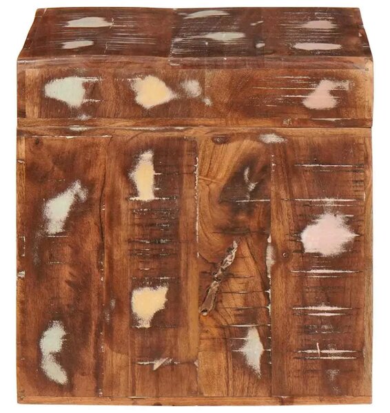 Stol za slaganje 3 kom. Smeđa 82 x 40 x 46 cm - masivno obnovljeno drvo