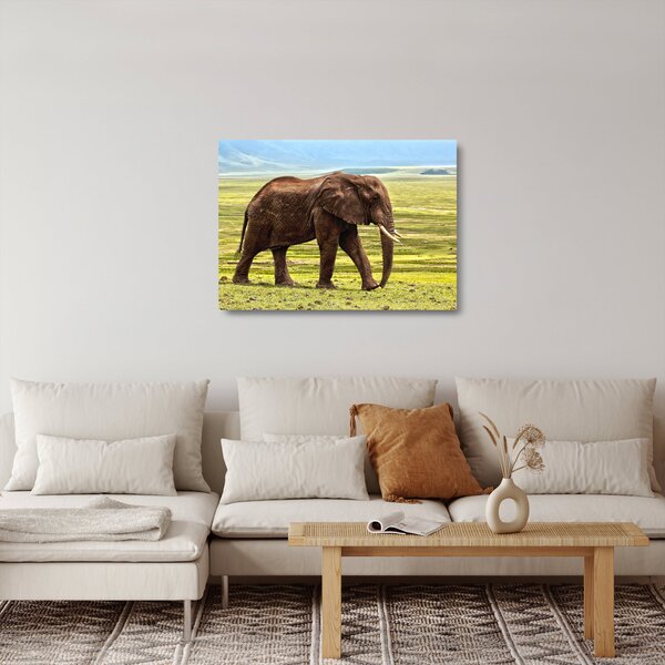 Staklena slika slona (70x50 cm)