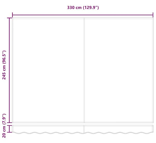 Povlačiva tenda Bijela 350 x 250 cm Poliester i aluminij - Bijela 350 x 250 cm s bijelim okvirom