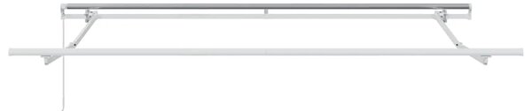 Povlačiva tenda Bijela 350 x 250 cm Poliester i aluminij - Bijela 350 x 250 cm s bijelim okvirom