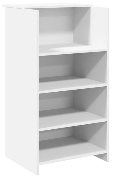 Recepcijski stol Bijeli 55x50x103 5 cm Inženirsko drvo - Bijela 55 x 50 x 103.5 cm Bijela 55 x 50 x 103.5 cm