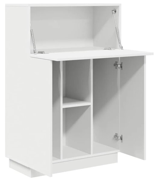 Stol Bijelo 71.5 x 31.5 x 106.5 cm Konstruirano drvo - Bijelo