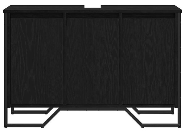 Kupaonski ormarić za sudoper Crni hrast 91 x 35 x 60 cm - Crni hrast