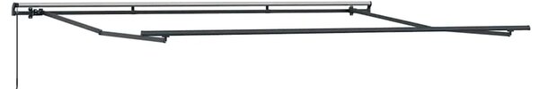 Povlačiva tenda Bež 400 × 300 cm Poliester i aluminij - Bež 400 × 300 cm s antracitnim okvirom