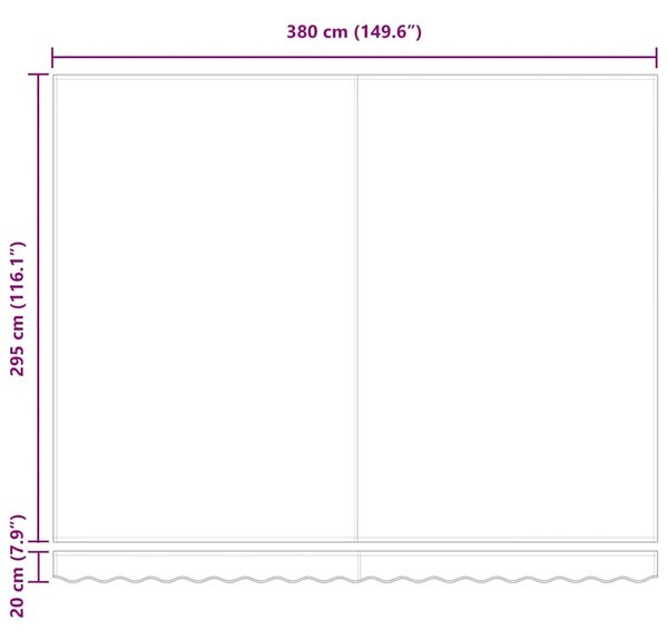 Povlačiva tenda Bež 400 × 300 cm Poliester i aluminij - Bež 400 × 300 cm s antracitnim okvirom