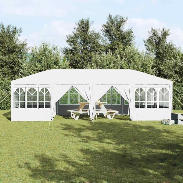Šator za svadbe - šator za zabave Bijelo 800 x 400 x 266 cm Polietilen - Bijela 4 x 8 m