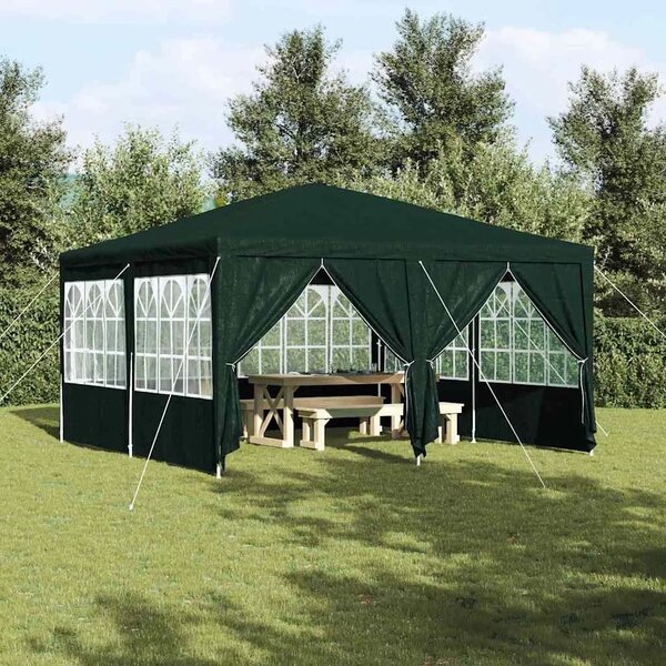 Šator za svadbe - šator za zabave Zelena 400 x 400 x 266 cm Polietilen - Zelena 4 x 4 m