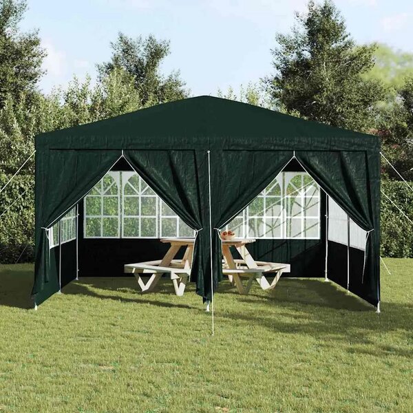 Šator za svadbe - šator za zabave Zelena 400 x 400 x 266 cm Polietilen - Zelena 4 x 4 m