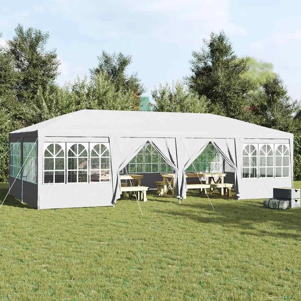 Šator za svadbe - šator za zabave Bijelo 800 x 400 x 266 cm Polietilen - Bijela 4 x 8 m