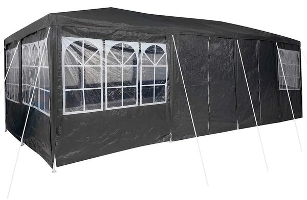 Šator za svadbe - šator za zabave Antracit 800 x 400 x 266 cm Polietilen - Antracit 4 x 8 m