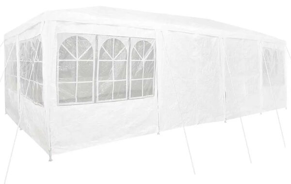 Šator za svadbe - šator za zabave Bijelo 800 x 400 x 266 cm Polietilen - Bijela 4 x 8 m
