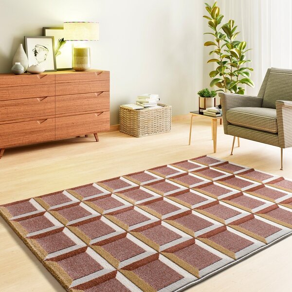 Tepih boje terakote 80x150 cm Amara – Universal