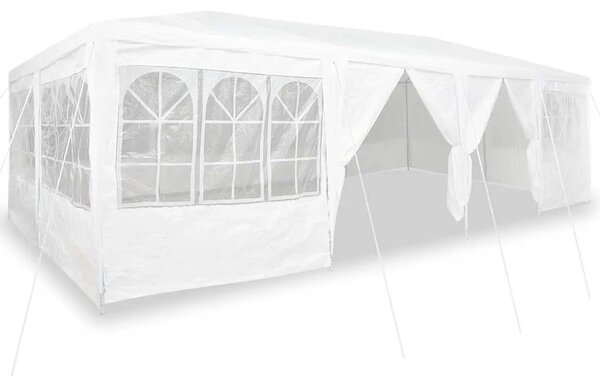 Šator za svadbe - šator za zabave Bijelo 800 x 400 x 266 cm Polietilen - Bijela 4 x 8 m