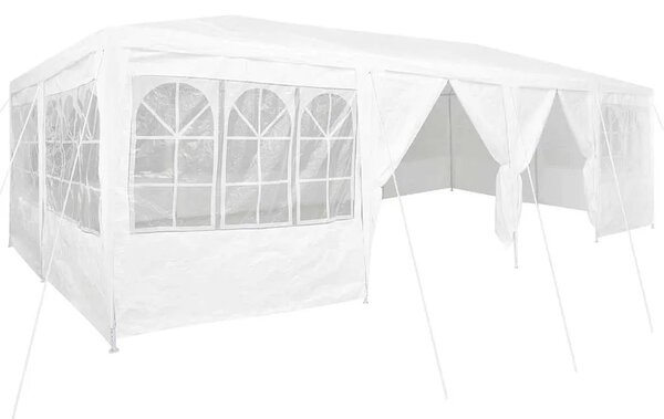Šator za svadbe - šator za zabave Bijelo 800 x 400 x 266 cm Polietilen - Bijela 4 x 8 m
