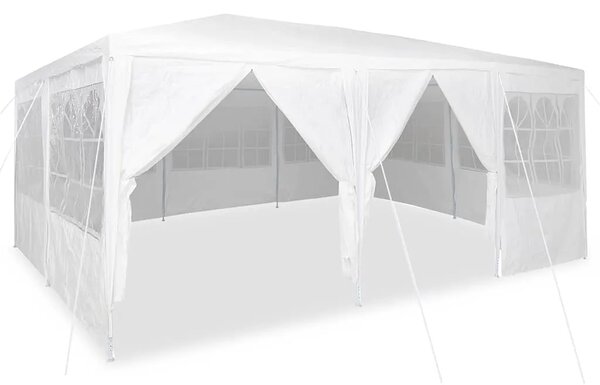 Šator za svadbe - šator za zabave Bijelo 600 x 400 x 266 cm Polietilen - Bijela 4 x 6 m