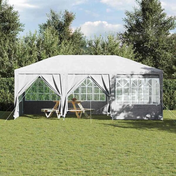 Šator za svadbe - šator za zabave Bijelo 600 x 400 x 266 cm Polietilen - Bijela 4 x 6 m