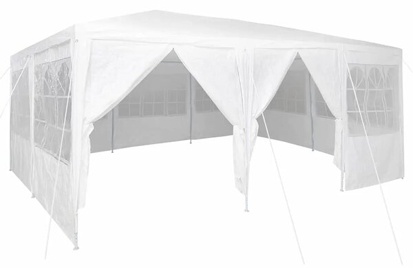 Šator za svadbe - šator za zabave Bijelo 600 x 400 x 266 cm Polietilen - Bijela 4 x 6 m