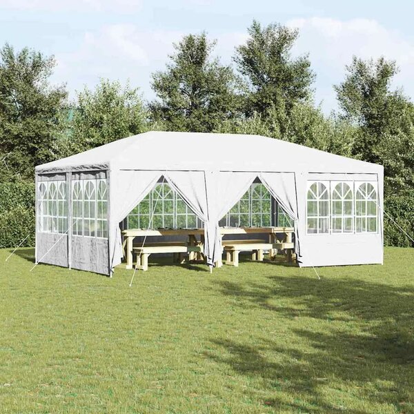 Šator za svadbe - šator za zabave Bijelo 600 x 400 x 266 cm Polietilen - Bijela 4 x 6 m