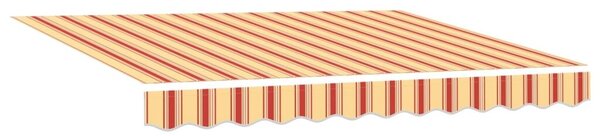 Povlačiva tenda Žuta i narančasta 350 x 250 x 165 cm - Žuta/narančasta/bijela 3 5 x 2 5 m s antracitnim okvirom