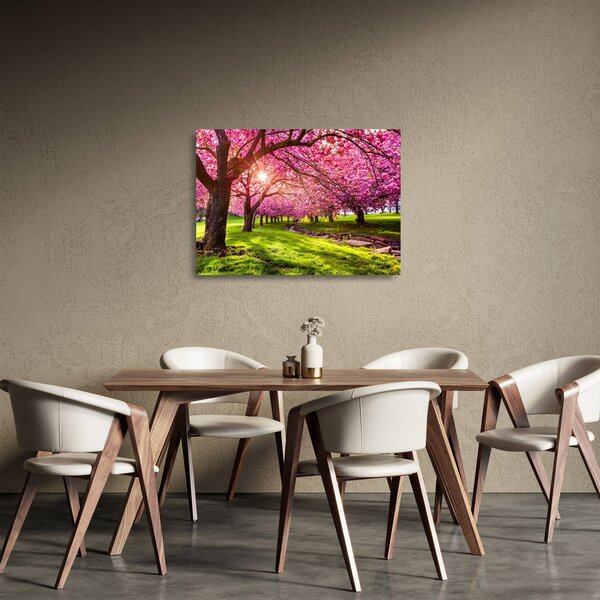 Staklena slika procvjetalih trešanja, Hurd Park, Dover, New Jersey (70x50 cm)