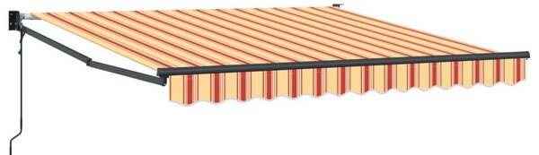 Povlačiva tenda Žuta i narančasta 350 x 250 x 165 cm - Žuta/narančasta/bijela 3 5 x 2 5 m s antracitnim okvirom