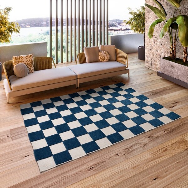 Plavi/krem unutarnji i vanjski tepih 160x230 cm Cuadros – Universal