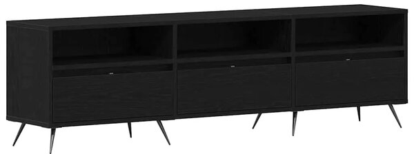 TV ormar 150 x 30 x 44 5 cm Crni hrast Konstruirano drvo - Crni hrast