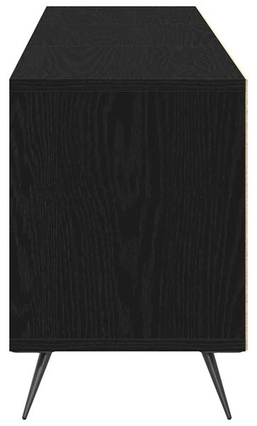 TV ormar 150 x 30 x 44 5 cm Crni hrast Konstruirano drvo - Crni hrast