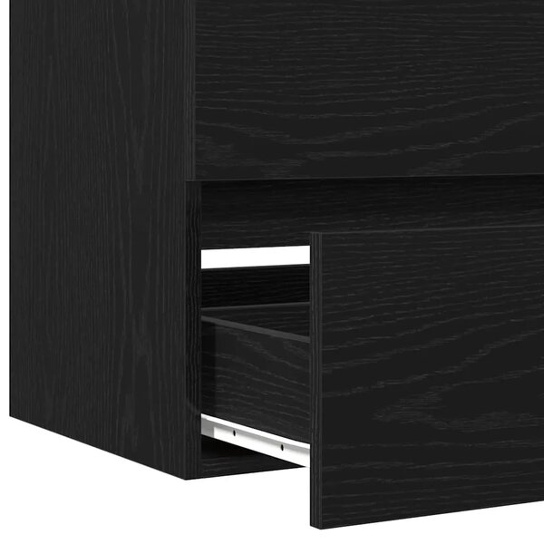 Kupaonski ormarić za sudoper Crni hrast 80 x 38 5 x 45 cm - Crni hrast 80 x 38.5 x 45 cm 1 1