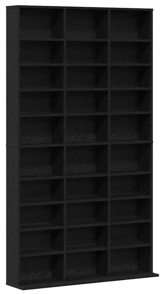 CD ormar Crni hrast 101 x 23 x 177 5 cm Konstruirano drvo - Crni hrast 101 x 23 x 177 5 cm