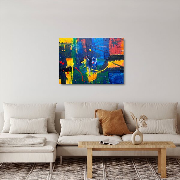 Staklena slika - Apstrakcija (70x50 cm)