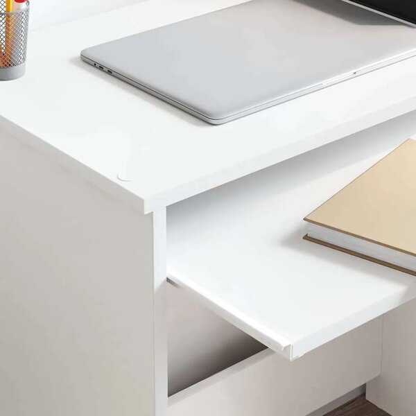 Stol Bijelo 106 x 41 x 88.5 cm Konstruirano drvo - Bijelo