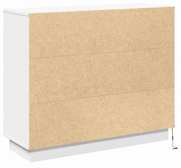 LED komoda Bijelo 90 x 32 x 75 cm Konstruirano drvo - Bijelo