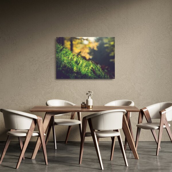 Staklena slika mahovine sa gljivom (70x50 cm)