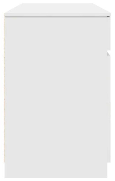 Stol Bijelo Konstruirano drvo 140 x 49 x 76 cm - Bijelo